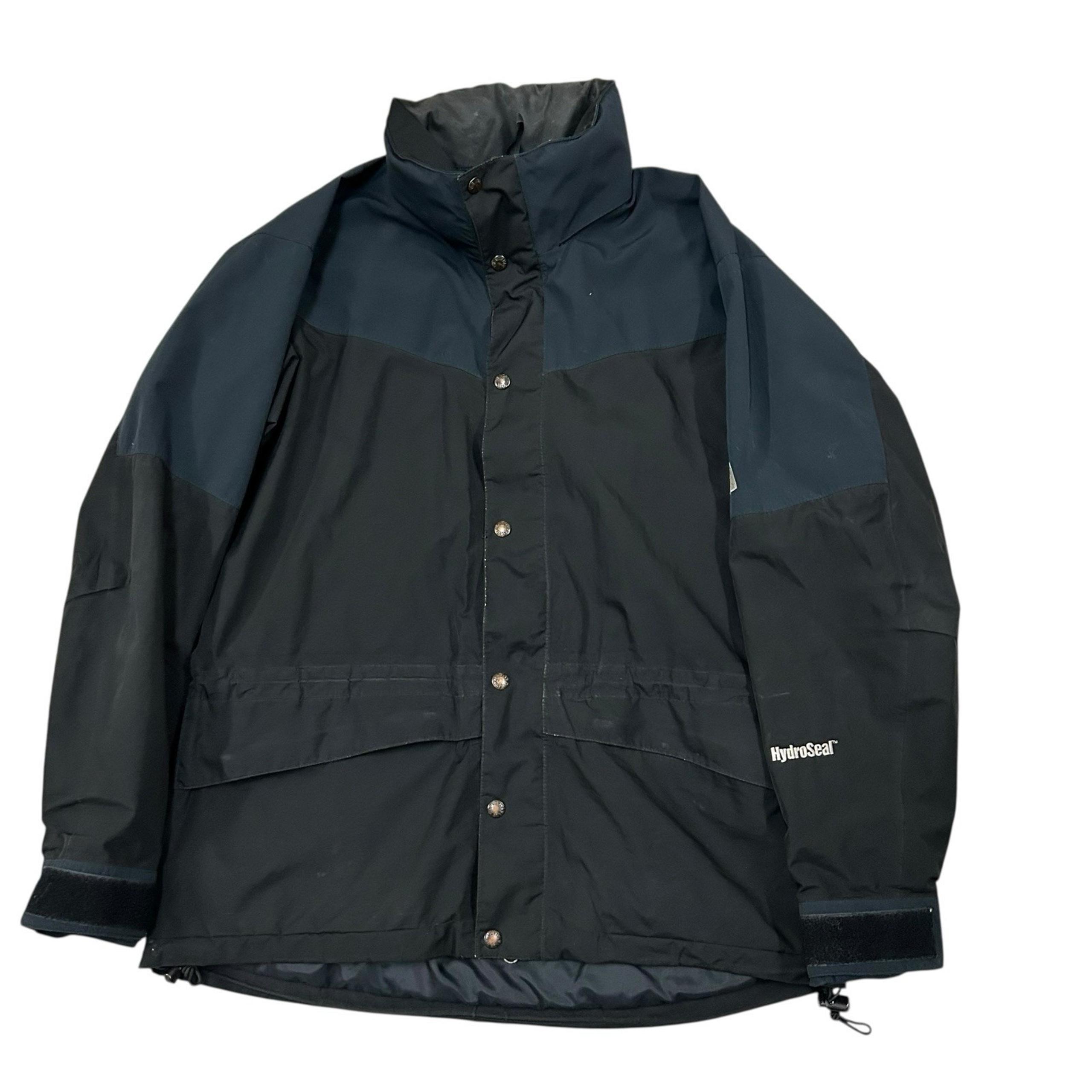 Vintage The North Face Hydroseal Jacket Men's Large Black Full Zip Hooded