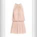 NEW Ramy Brook Paris Blouson Dress in Blush Size Small NWT
