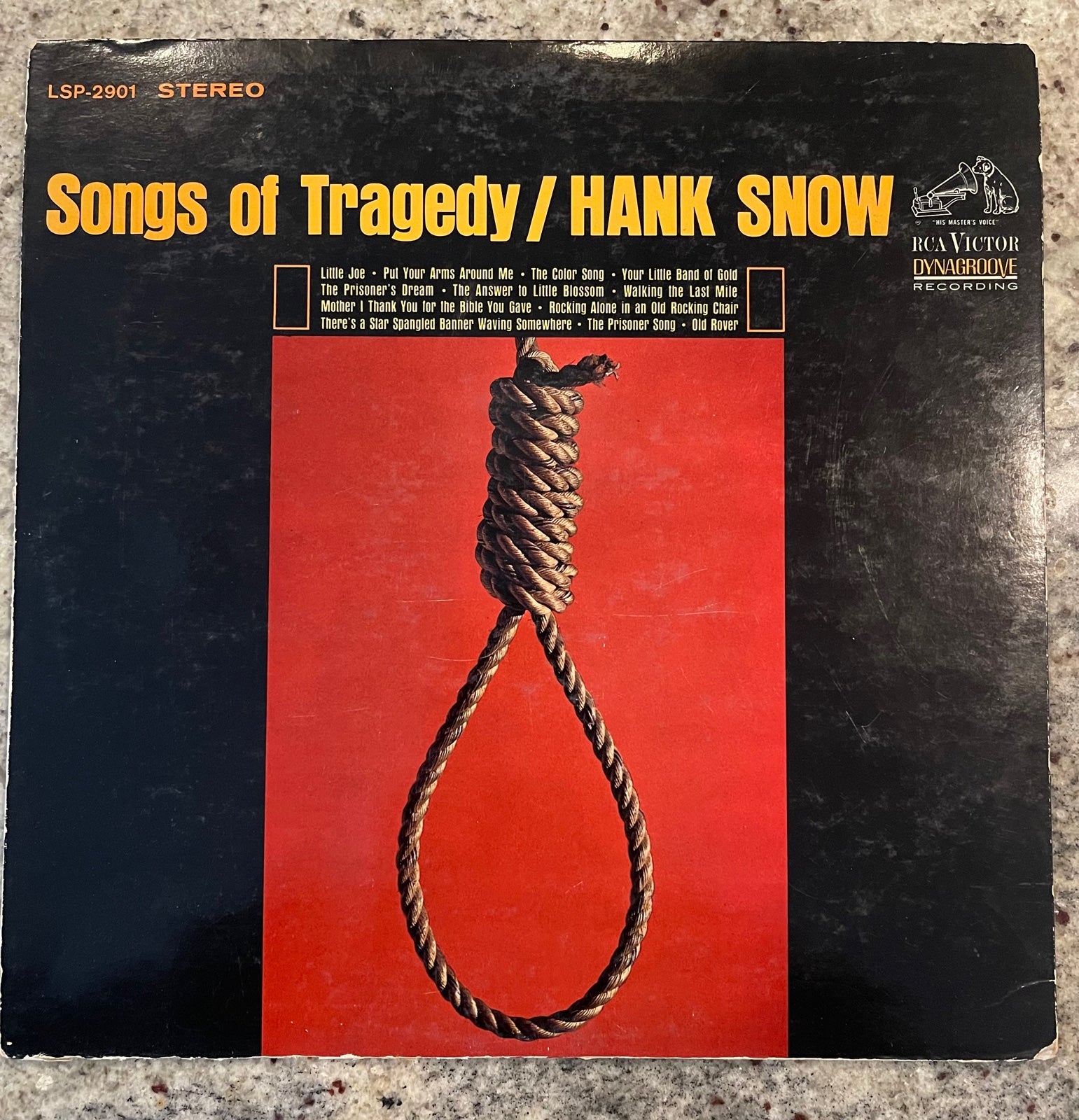 Hank Snow Songs of Tragedy Vinyl LP 1964 US RCA LPM-2901 Hank Snow Songs of Tragedy Vinyl LP 1964 US RCA LPM-2901