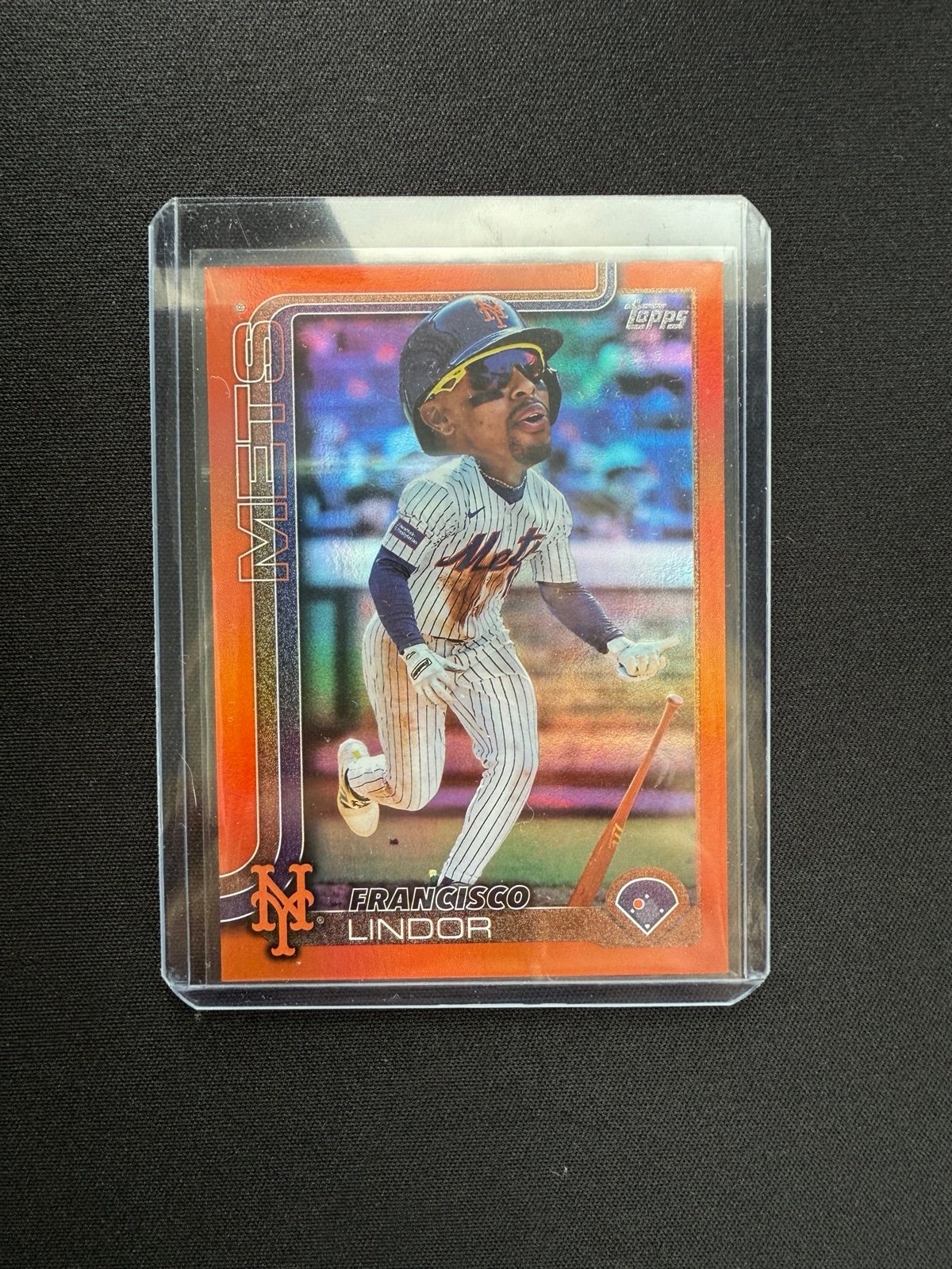 Francisco Lindor [Orange Big Head Variation] #350 2025 Topps 1/25