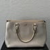 Tory Burch Robinson Gold Metallic Zipper Tote
