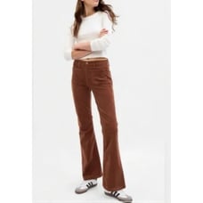 GAP Womens Size 26/6 High rise Sable Brown Corduroy 70’s Flare pants NWT