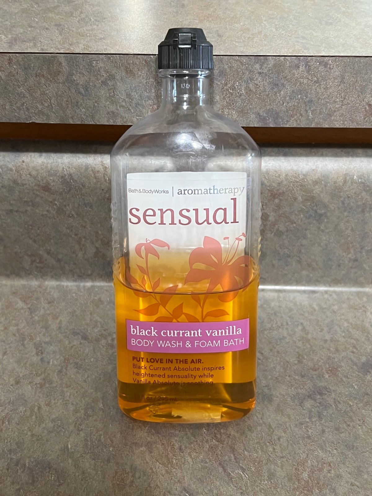 Bath & Body Works Sensual Wash Foam Bath Black Currant Vanilla ~ 50% FULL