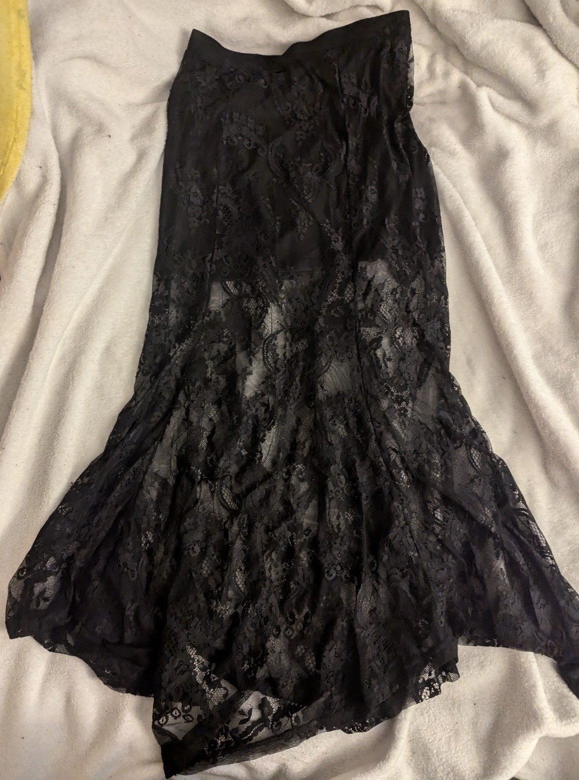 Killstar Rosa lace maxi skirt
