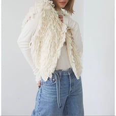 Ungrid Loop Yarn Knit Vest