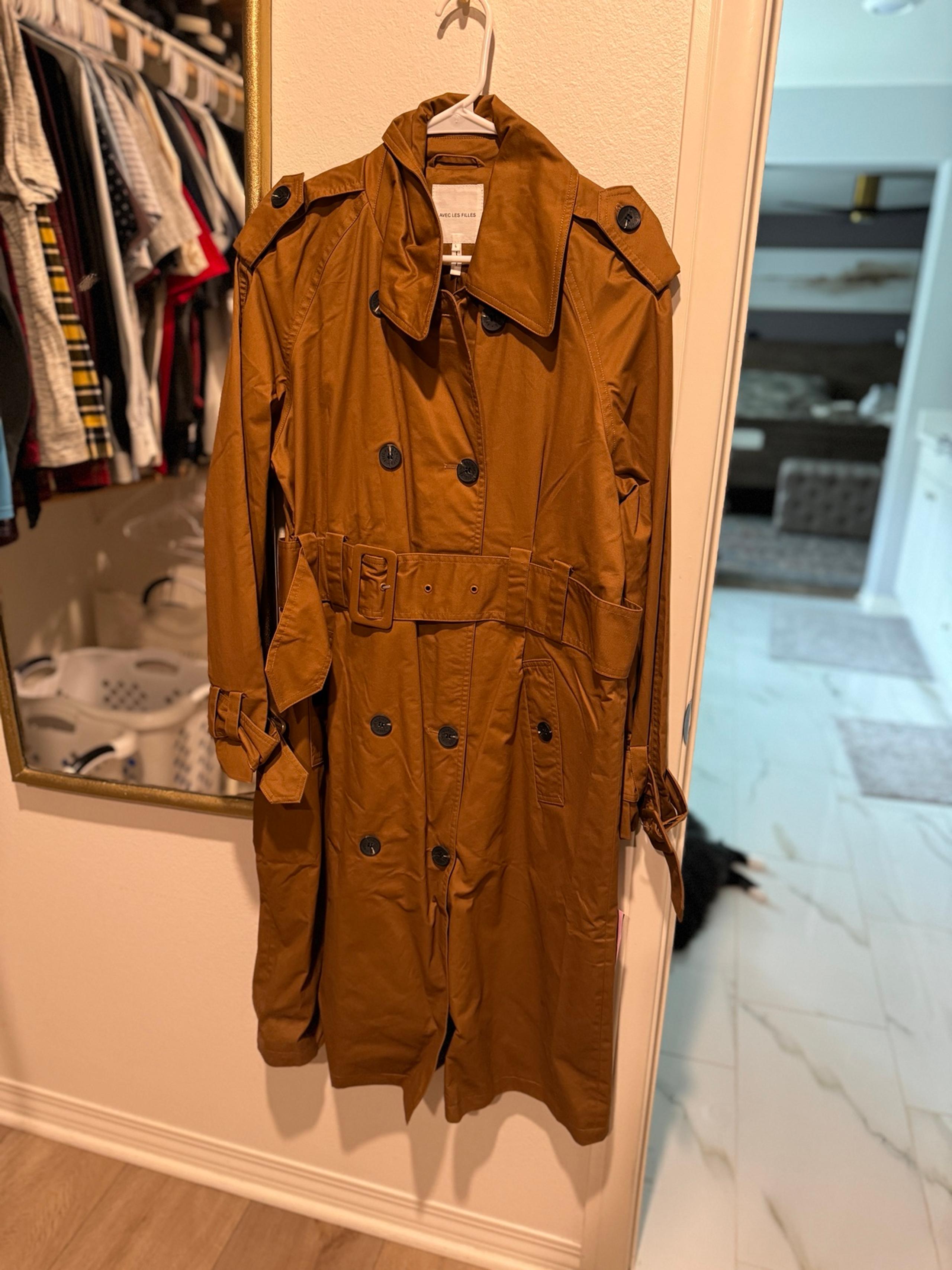 Avec Les Filles NWT Trench Coat L
