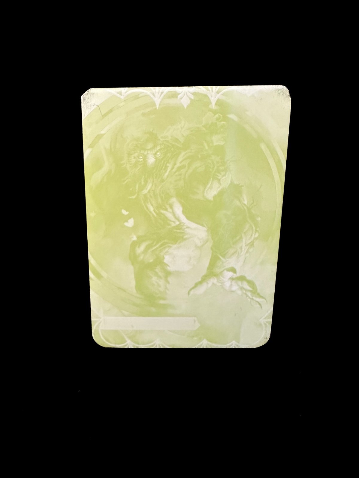 1 of 1 Marvel Fleer Midnight Sons Man-Thing Printing Plate!