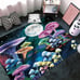 Mushroom Area Rug Colorful Aesthetic Mushroom Constellation Decor Rugs Floor