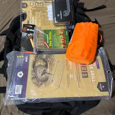 Back pack w/ survival gear. NEW!
