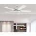 Westinghouse Lighting 7233600 Comet Indoor Ceiling Fan with Light, White