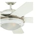 Westinghouse Lighting 7233600 Comet Indoor Ceiling Fan with Light, White