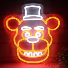 LED Neon Lights for Bedroom 12*13Inch white orange