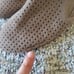 Lucky Brand Charsa Leather Perforated Flats in Beige Size 8