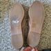 Lucky Brand Charsa Leather Perforated Flats in Beige Size 8