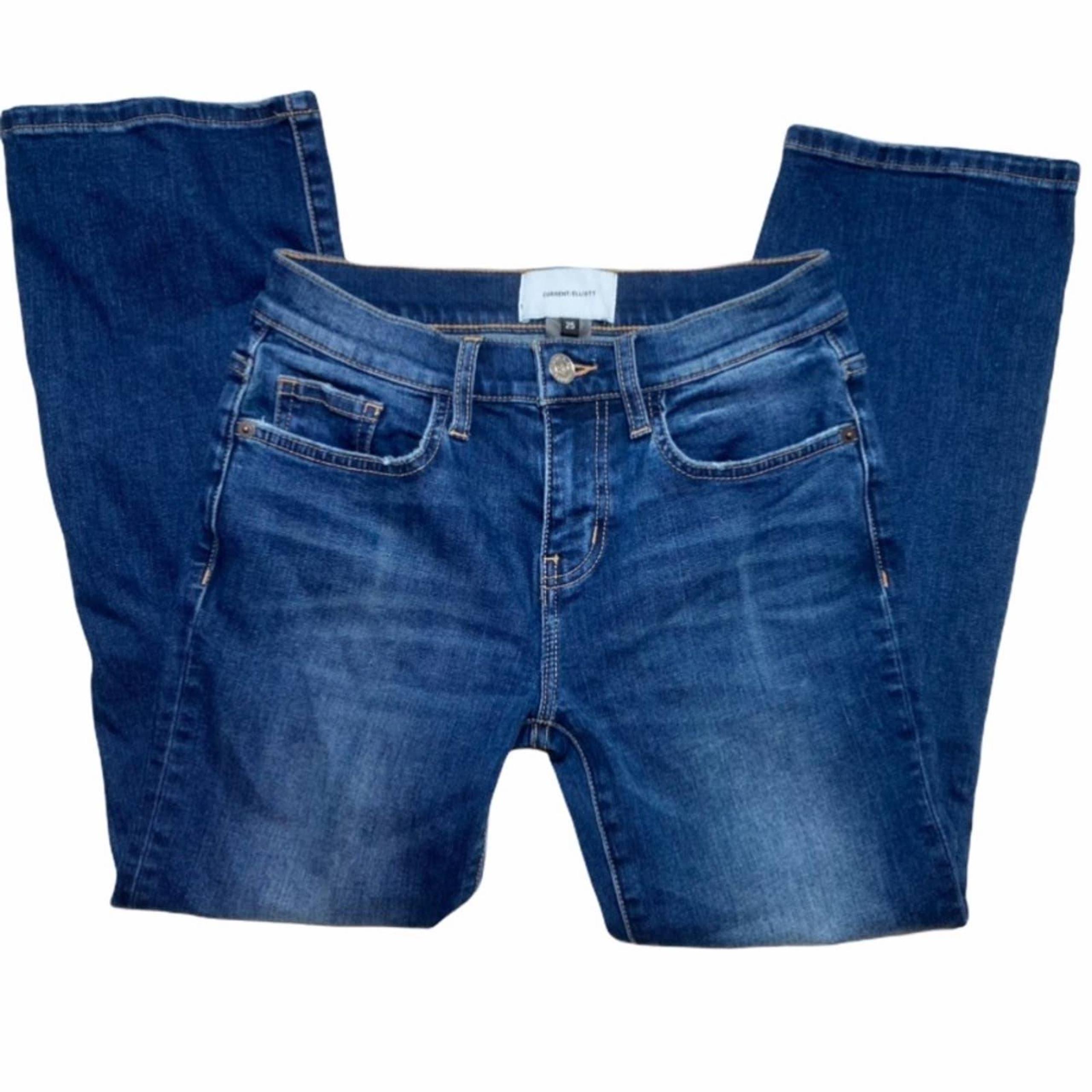 Current/Elliot Kick Crop Flare Jeans