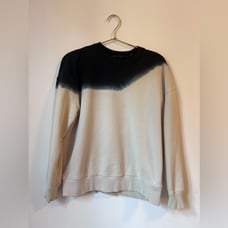 ATM Anthony Thomas Melillo French Terry Sweatshirt Ombré Blue White Unisex