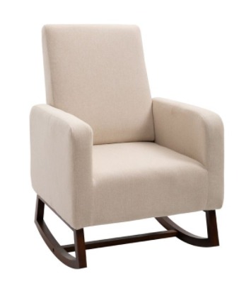 Accent Lounge Rocking Chair with Solid
