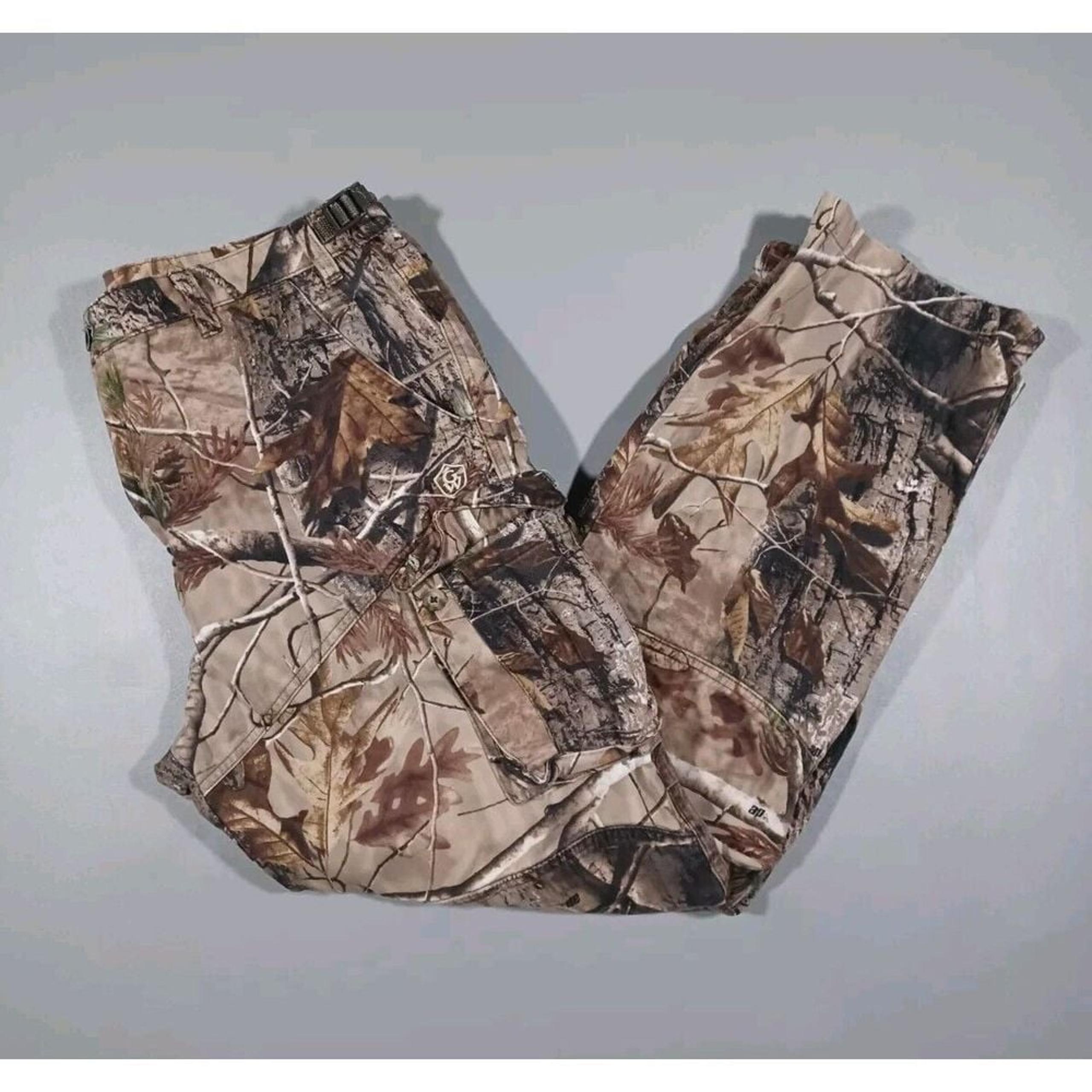Game Winner Pants Mens L Realtree Camo Adjustable Waist 30 Inch Inseam