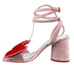 ASOS X Hello Kitty Women's Velvet Bow Pink Sandal Size 5 US 7