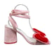 ASOS X Hello Kitty Women's Velvet Bow Pink Sandal Size 5 US 7