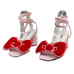 ASOS X Hello Kitty Women's Velvet Bow Pink Sandal Size 5 US 7
