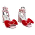 ASOS X Hello Kitty Women's Velvet Bow Pink Sandal Size 5 US 7