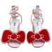ASOS X Hello Kitty Women's Velvet Bow Pink Sandal Size 5 US 7