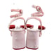 ASOS X Hello Kitty Women's Velvet Bow Pink Sandal Size 5 US 7