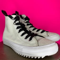 Converse Space Mountain Hiker Chuck Taylor All Star White Leather Sneaker Sz 7