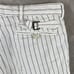Polo Ralph Lauren Shorts Men 32 White Striped Linen Blend Buckle Back Preppy