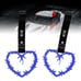 NEW 2PCS BARBED WIRE BLUE JDM TSURIKAWA RING BLACK Handle Strap Drift Charm