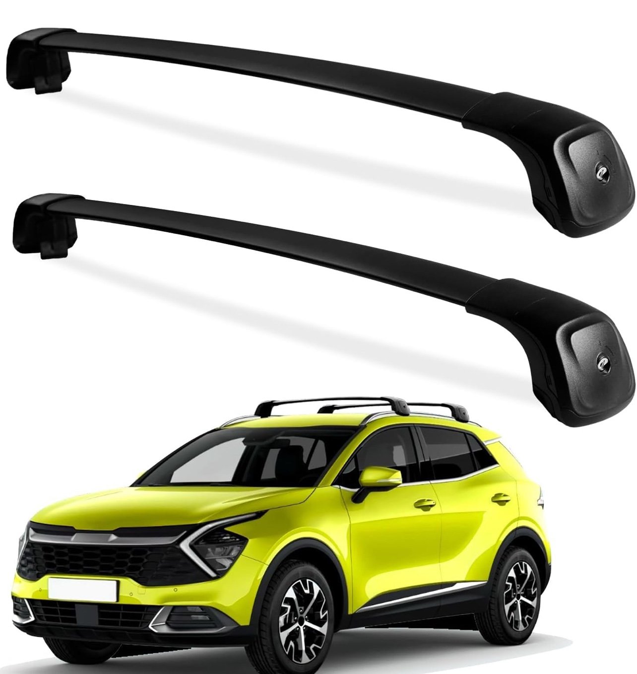 Lockable Roof Rack Cross Bars 260lbs Compatible with Kia Sportage SX/SX Prestige