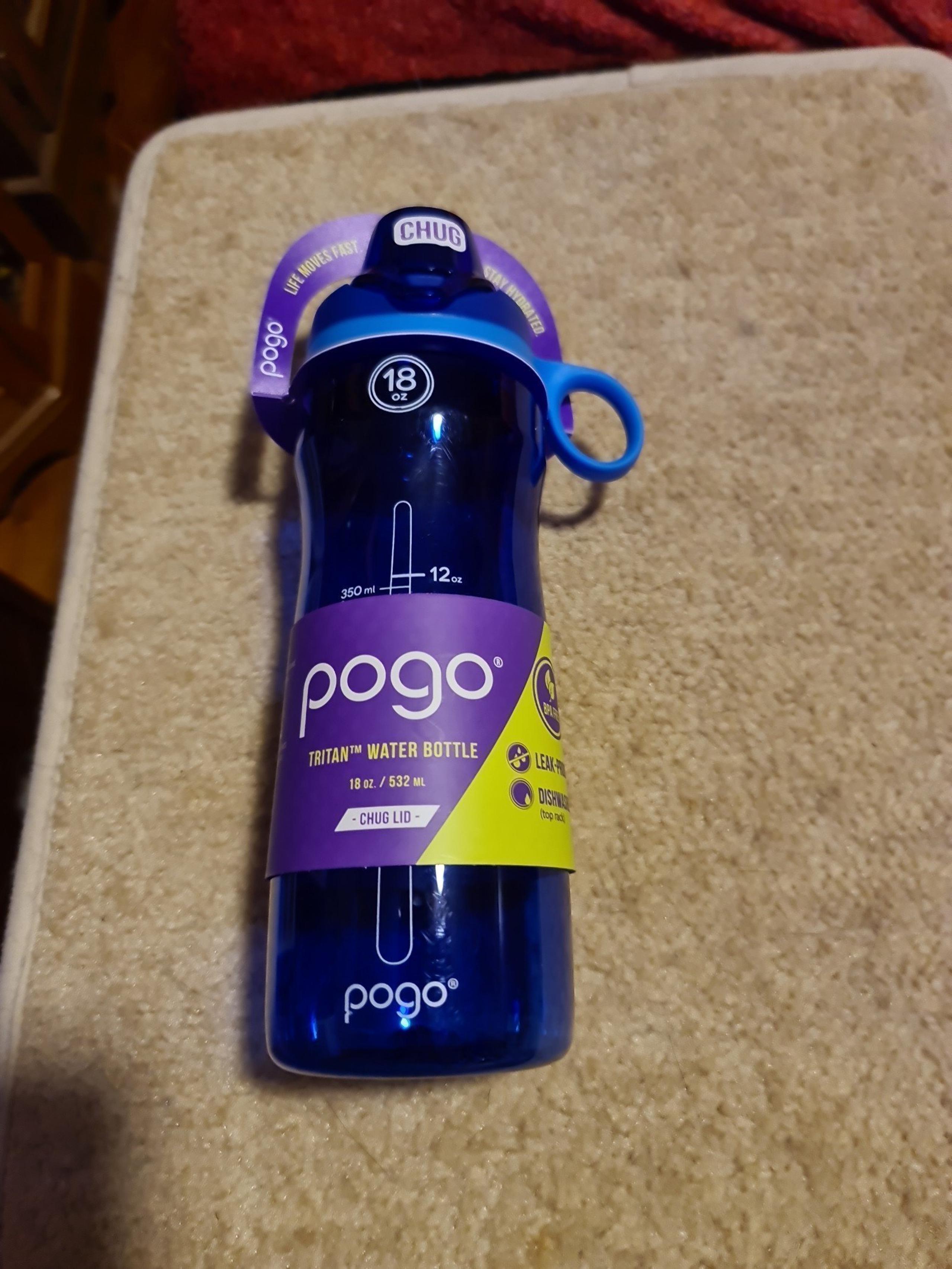Pogo Tritan Blue Water Bottle