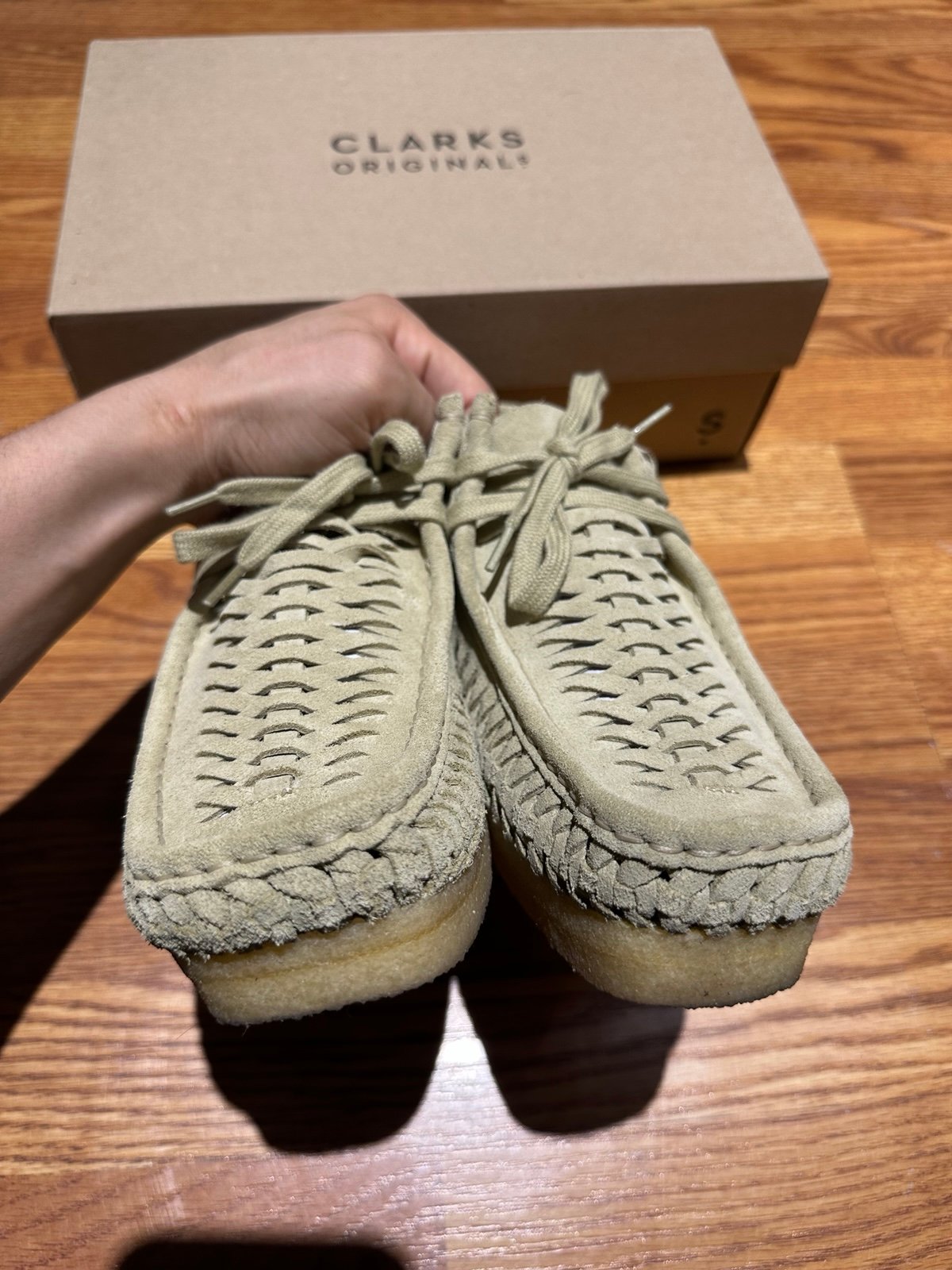 Supreme Clarks Originals Woven Wallabee (FW21) - $178