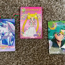 3 Japanese Sailor Moon S Collectible Cards