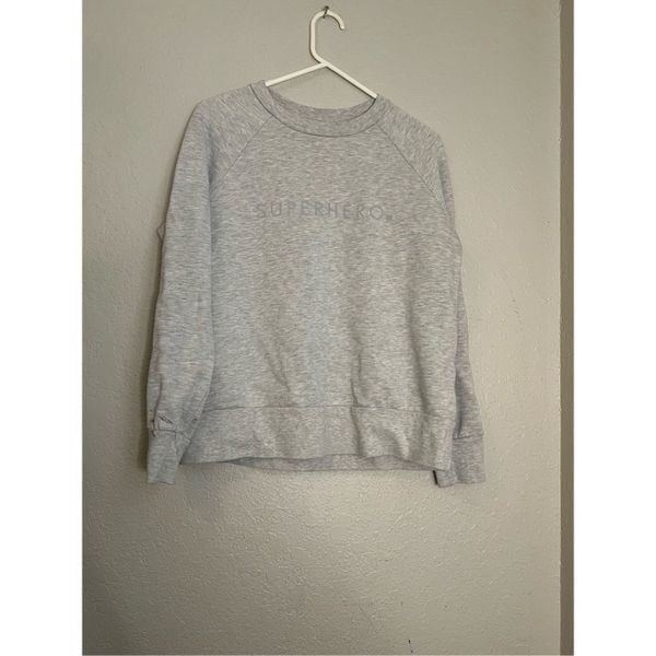 Sweaty Betty Crew Neck Superhero Sweatshirt Size S