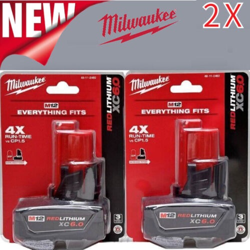 Milwaukeerom 1-Milwaukee 48-11-2460 M12 REDLITHIUM XC6.0 Extended 2 packo 50 pie