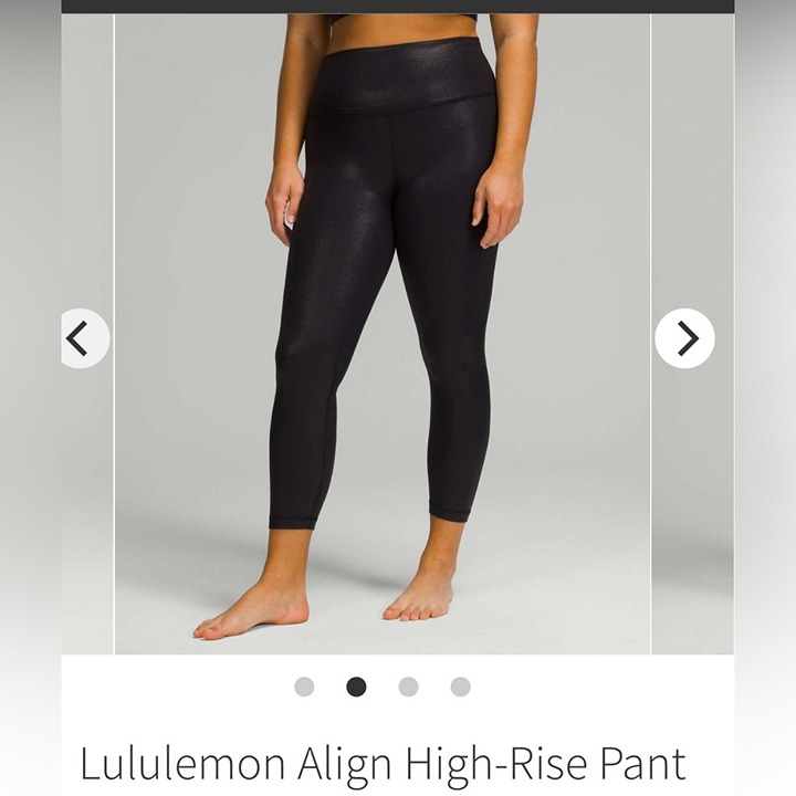 Lululemon Align High Rise Pant 28 Shine Radiate Foil