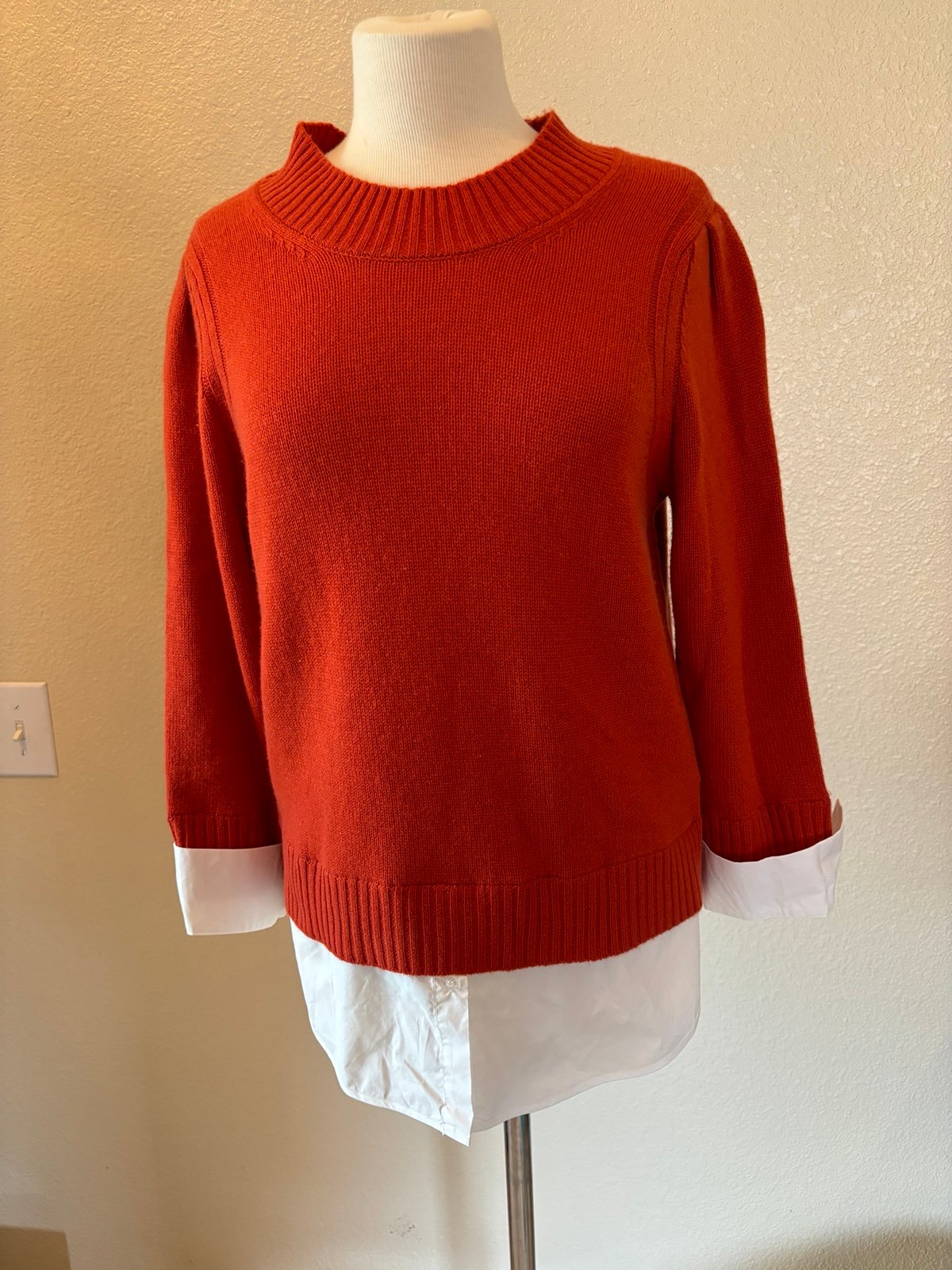 Brochu Walker cashmere/wool layered sweater