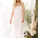Show Me Your MuMu Verona Cowl Dress Ivory Luxe Satin White NWT Size Medium