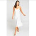 Show Me Your MuMu Verona Cowl Dress Ivory Luxe Satin White NWT Size Medium
