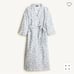 J. Crew Linen Robe in Floral Vines