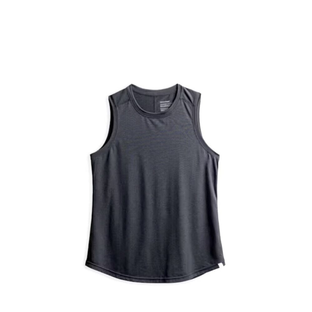 Ministry Of Supply Womens Composite Merino Active Tank Top in Black Size S