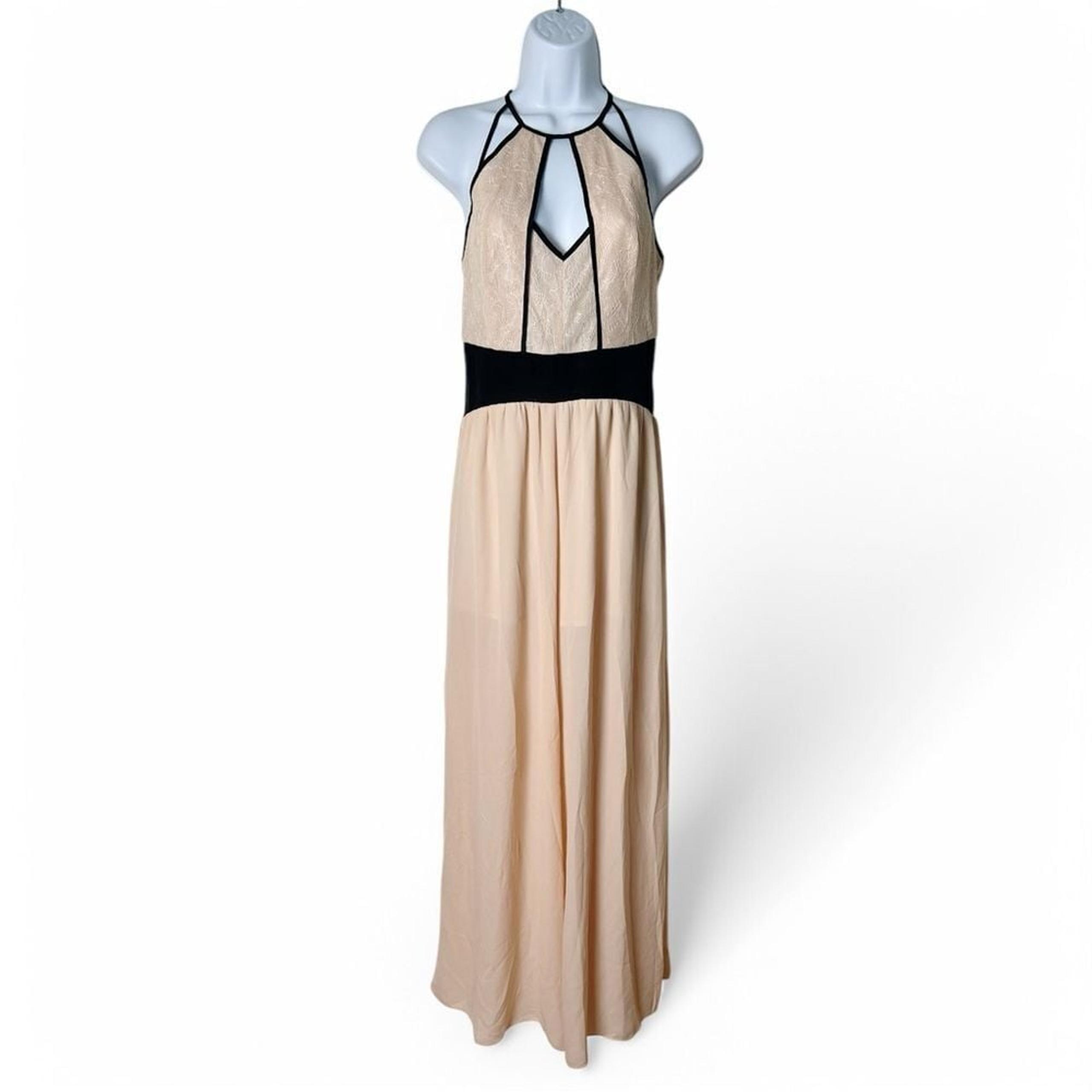 Mustard Seed - Women's Strappy Sheer Jumpsuit Keyhole Neckline NWT - Sz. S