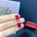 Emerald Cut Ruby Ring, Natural Ruby Gemstone Ring, Women's Ruby Ring 6x8mm