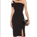 Nicholas one shoulder dress in black