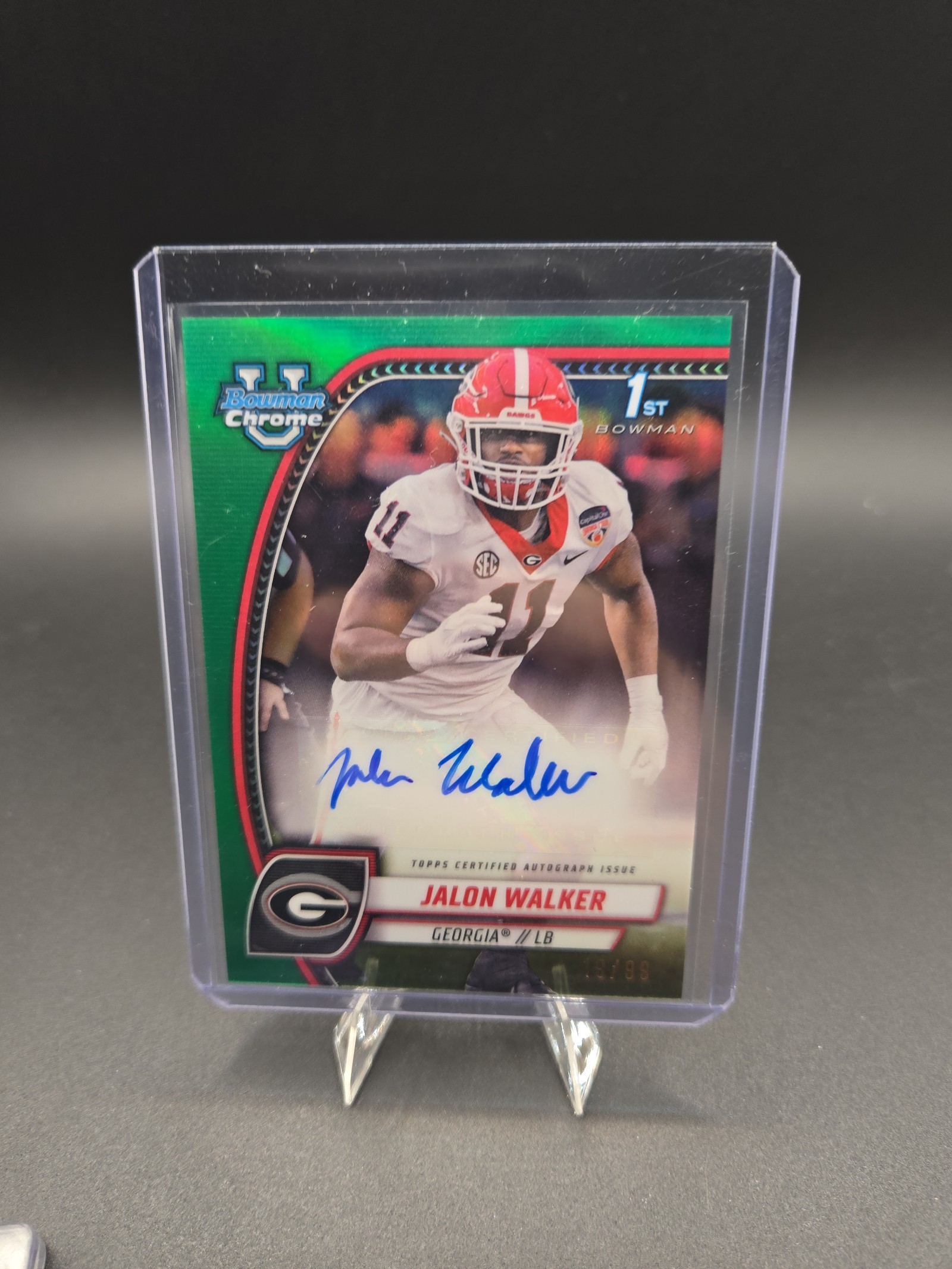 Jalon Walker Auto Bulldogs Falcolns Rookie /99