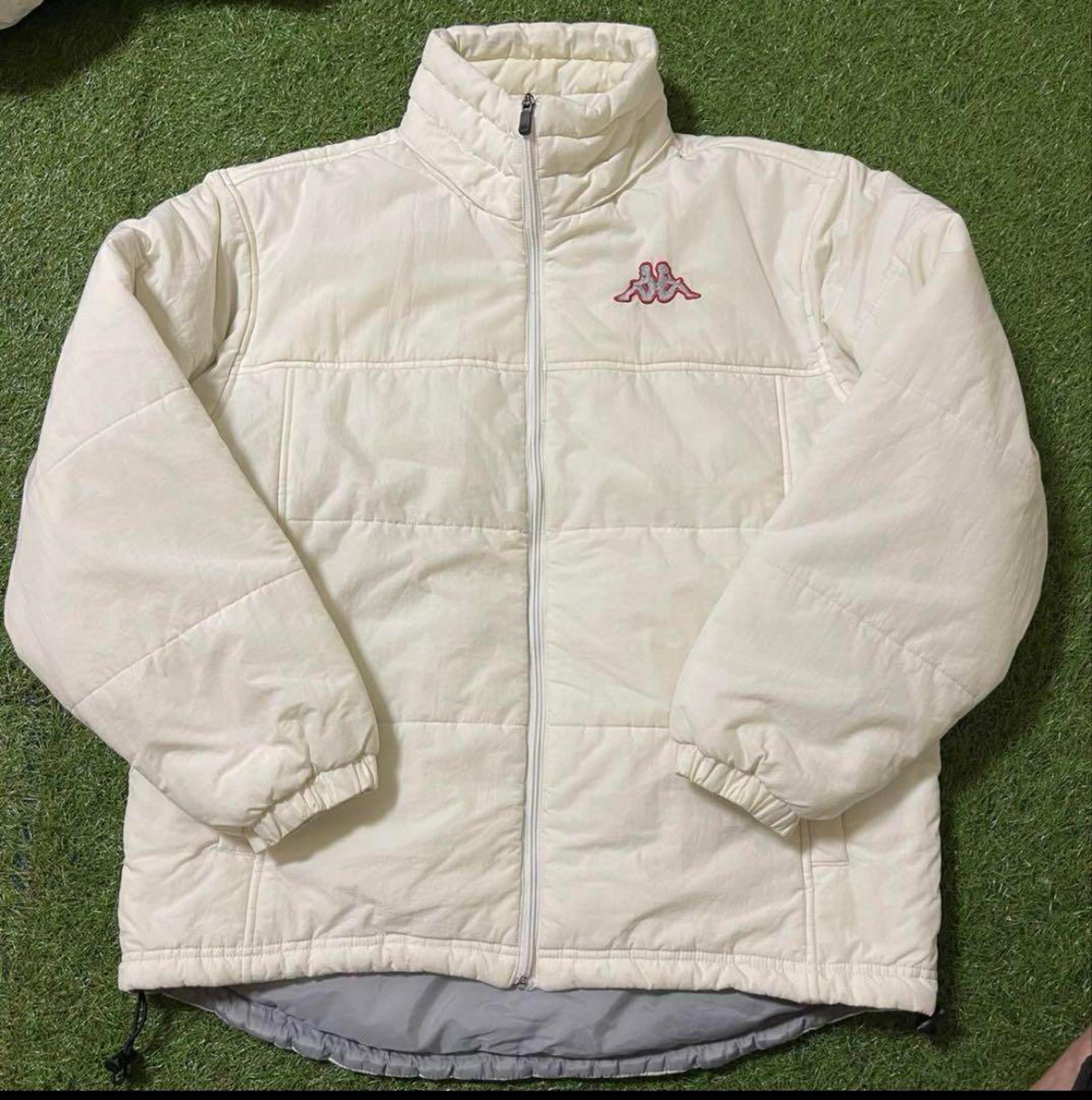 Kappa 00s Kappa Down Jacket White Mountain Jacket Embroidery Logo Kappa