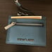 NWT MICHAEL KORS Jet Set Travel Saffiano Leather Card Case Lanyard Pale Blue