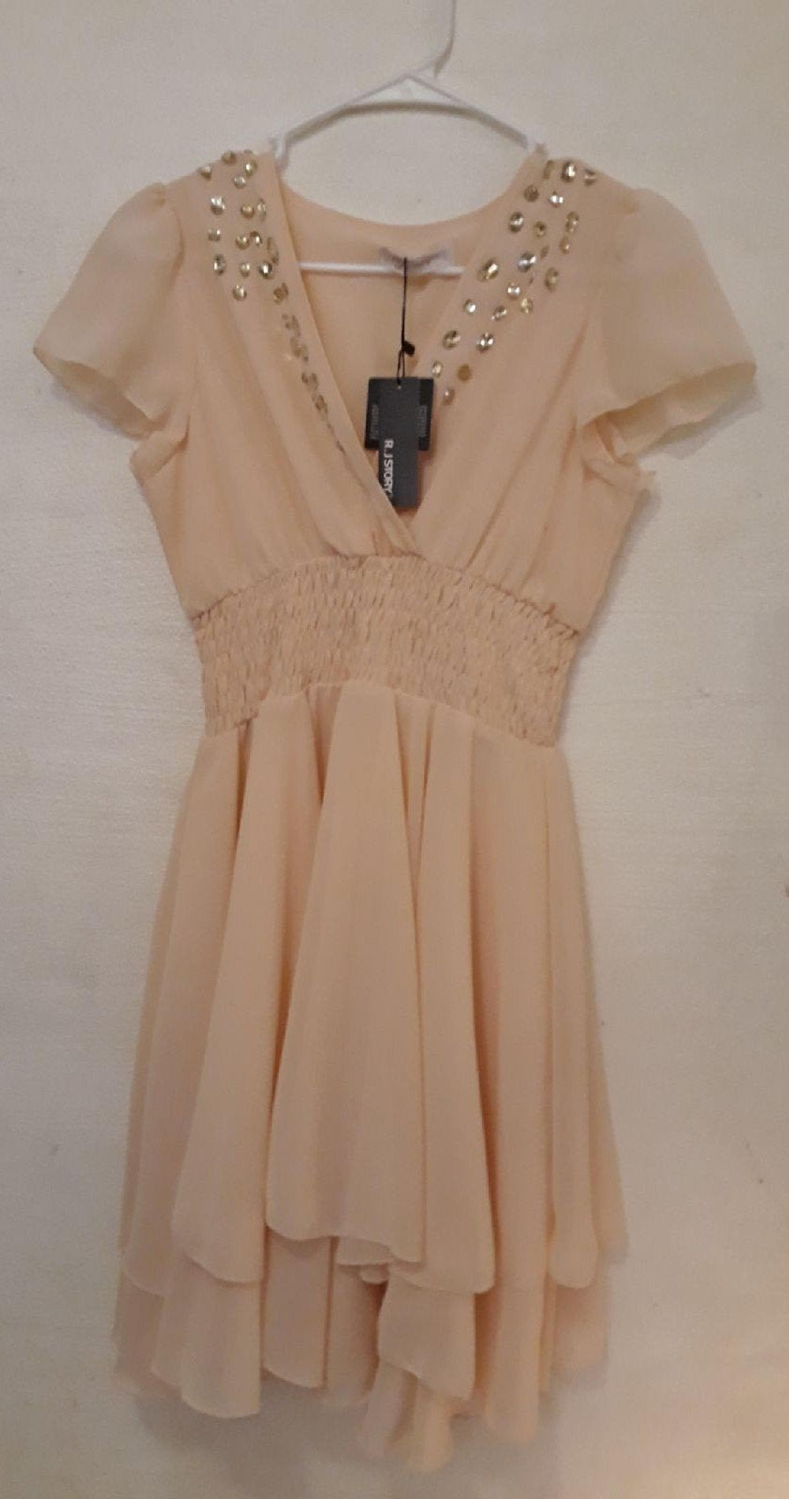 Flowing Sheer Peachy Dress